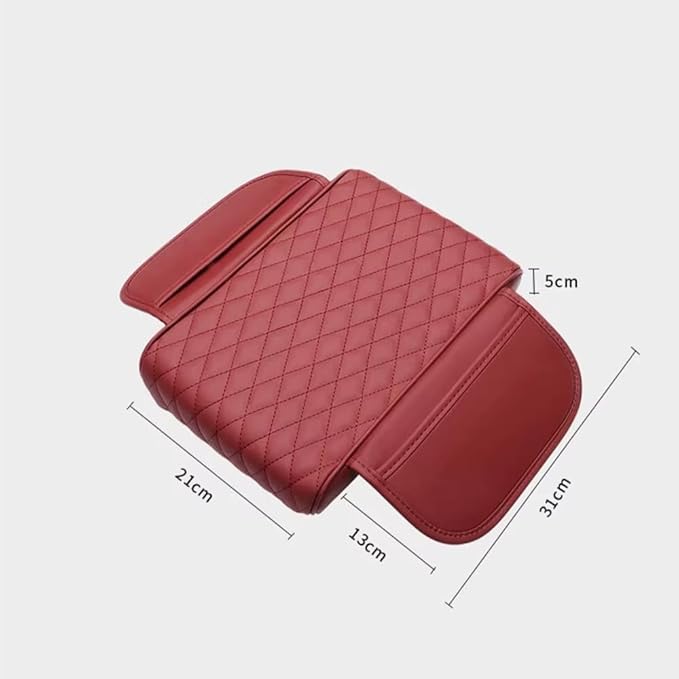 Car Armrest Pad for BMW X3 G01 F25 E83 2003-2019 2020 2021 2022 2023 2024 Leather Armrest Box Mat Center Console Cushion Pad Universal Armrest Seat Box Cover Protector,Brown
