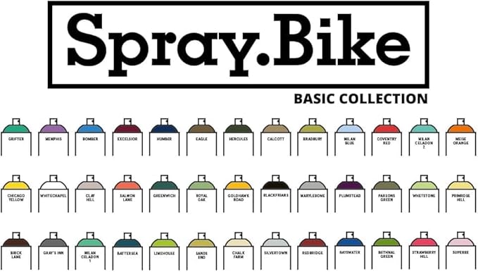 Spray.Bike Spray Paint | Designed Mainly for Bicycles | Multi-Use Acrylic Spray Paint for Metal, Plastic | High Coverage Bike Paint, 400ml, Primos Hill