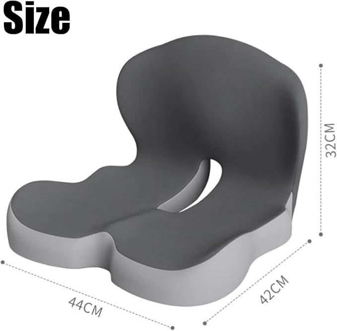 Back and Seat Cushion, Trucker Seat Cushions for Long Sitting, Car seat Cushion with Back Support, Seats Cushions for Lumbar Pain and Supporting The HIPS, Trucker Essentials (C)