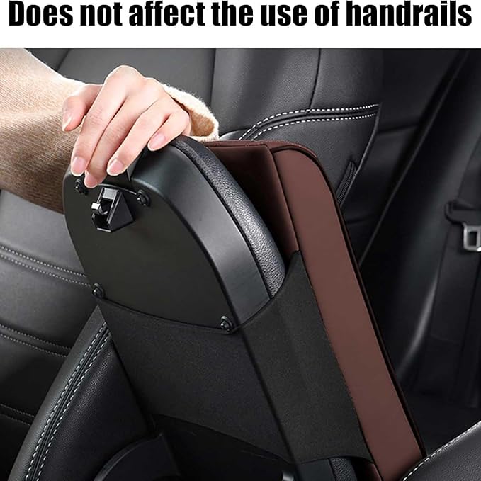 Car Armrest Cushion for Nissan Murano III (Z52) 2015-2017 2018 2020 2021 2022 2023, Car Armrest Pad Soft Leather Car Center Console Cover Car Interior Accessories,B-Brown