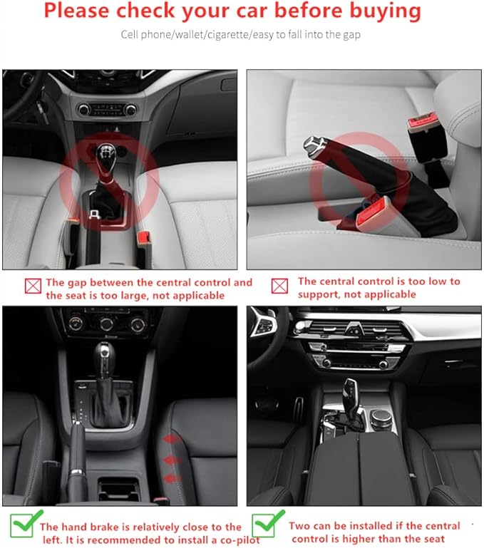 JEYODA Car Seat Gap Filler Organizer, Car Organizer Front Seat, Auto Console Side Storage Box with Cup Holders,Car Organizers and Storage for Holding Phone, Sunglasses, Wallet 1PC(pink)