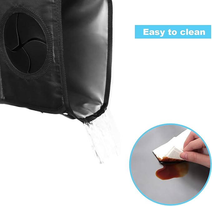 Femuar Car Trash Can with Lid - Leak Proof, Waterproof, Multipurpose Car Hanging for Headrest, Collapsible, Portable with Storage Mesh Pocket, Stripe