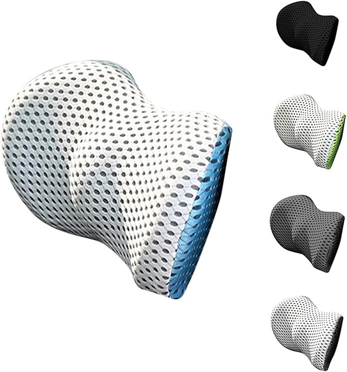 Lumbar Support Pillow for Car Seat, Mesh Office Chair Back Support Cushion, Ergonomic Back Pillows for Carseat,Office Chair,Desk,Wheelchair(Black)
