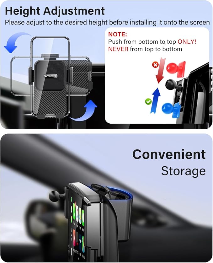 SKYLOTEC Car Phone Holder for BMW X3 2018 2019 2020 2021/X4 2019 2020 2021 Accessories 10.3/10.25-Inch Screen Fixed Clip, Automobile Cradles Phone Mount, Cell Phone Base Not Block Air Vent