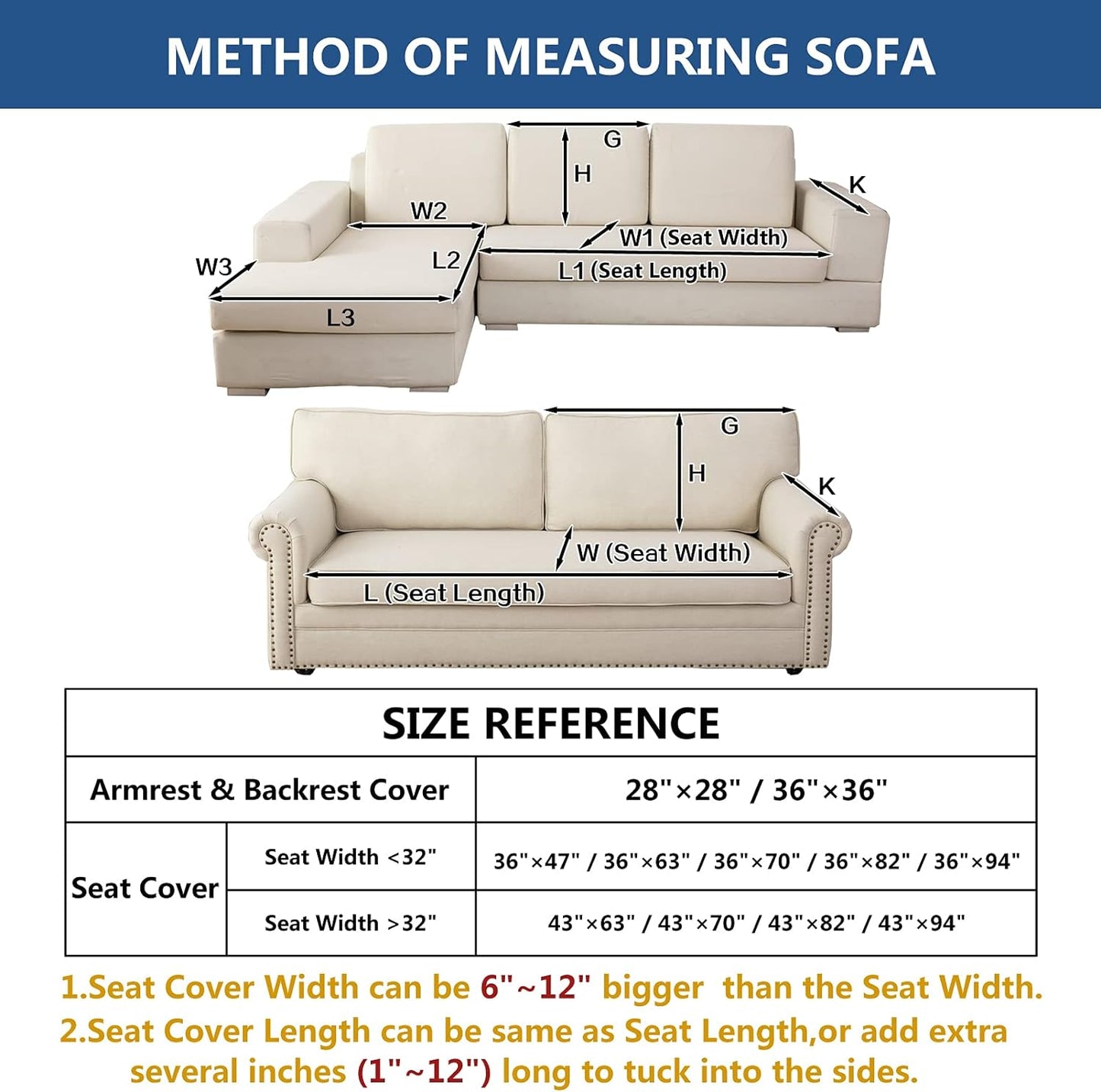 Eismodra Couch Cover,Sectional Couch Covers,Sofa Covers for 3 Cushion Couch,Anti-Slip Sofa Slipcovers for Dogs Cats Kids Loveseat Recliner L Shaped Armrest Backrest,Coffee 43''x94''(Only 1 Piece)