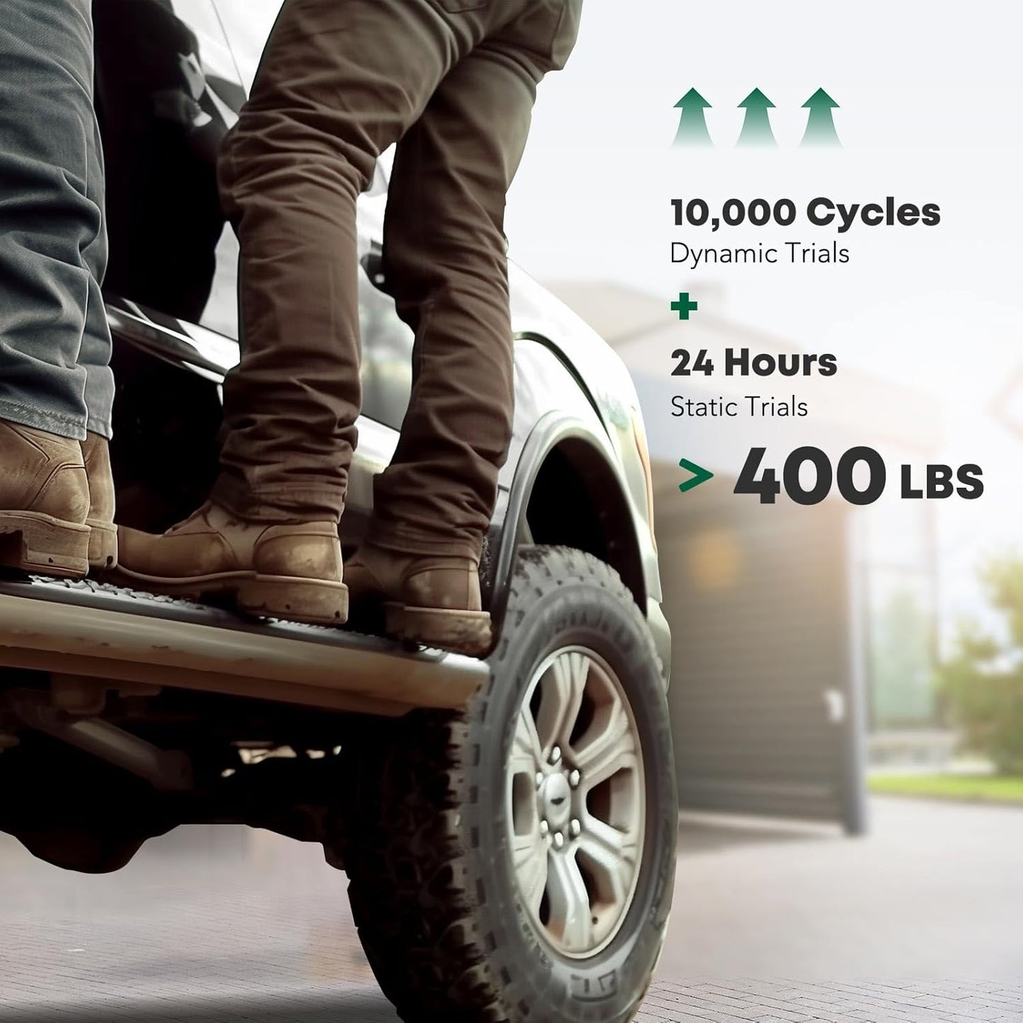 YHTAUTO 5 Inch Running Boards Side Steps Fit Chevy Silverado & GMC Sierra 1500/2500 HD/3500 HD 2019-2024, Crew Cab, Oval Bent Ends Carbon Steel Black Powder, Wheel to Wheel Truck Cab Side Step Rails