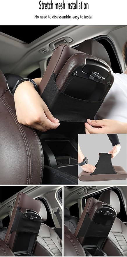 Car Armrest Cover Pad for Mazda CX-30 2020–2025 Premium Leather Center Console Armrest Cushion Pad Anti-Scratch Waterproof Auto Interior Accessories Red Style