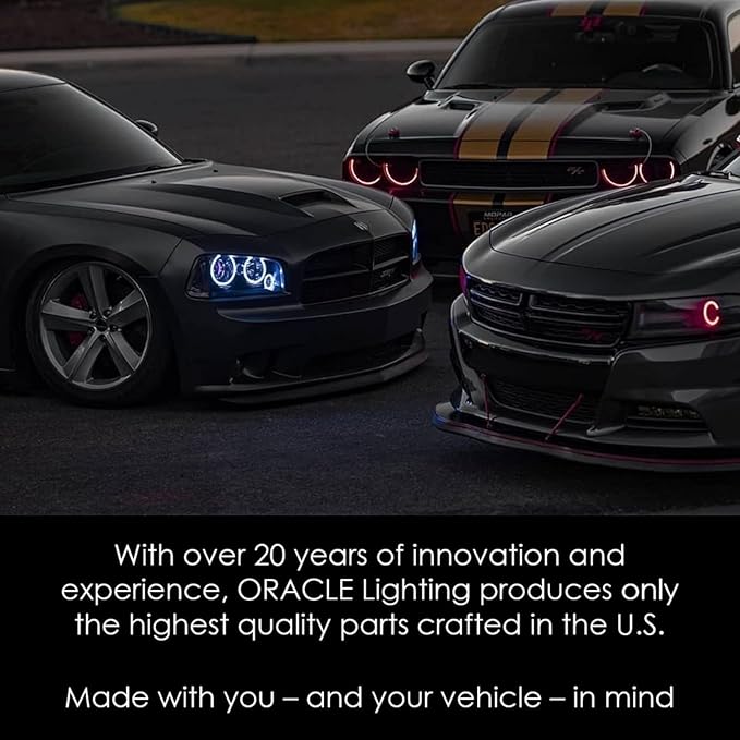 ORACLE Lighting 4236-333 ColorSHIFT Fiber Optic LED Interior Kit fits 2018 2023 Wrangler JL/Gladiator JT - Quality Materials - Integrated Edge for Easier Installation