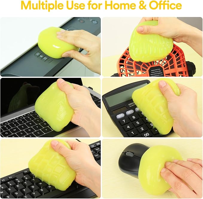PULIDIKI Car Cleaning Gel Detailing Kit Automotive Dust Car Crevice Cleaner Slime Auto Air Vent Interior Detail Removal for Car Putty Cleaning Keyboard Cleaner Car Accessories