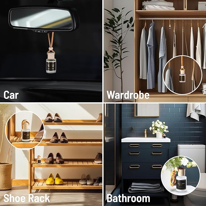 COCOA BUTTER CASHMERE - A warm, intriguing fragrance that combines sweet cocoa butter and coconut. - Lasts up to 60 days - Luxury Car Perfume A+ Scents Car Hanging Diffuser