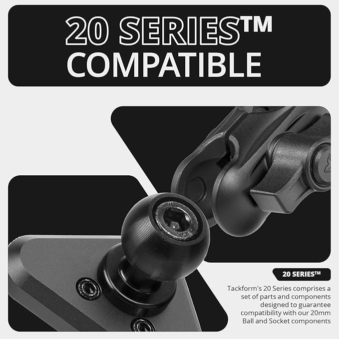 Tackform Link Vent Phone Mount Compatible with 2015-2020 Ford F-150, 2017-2021 Super Duty, 2018-2021 Expedition | Aluminum | Universal Magnetic Holder | 2" Arm | Black Knob | (NOT MAGSAFE Compatible)