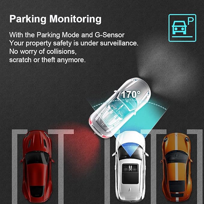 Fitcamx 4K Dash Cam Suitable for Volkswagen Tiguan 2024-2026 MK3 (Black Cover), OEM Factory Look, UHD 2160P Video, Built-in WiFi & APP, Loop Recording, Parking Sensor, Plug & Play, 64GB Card