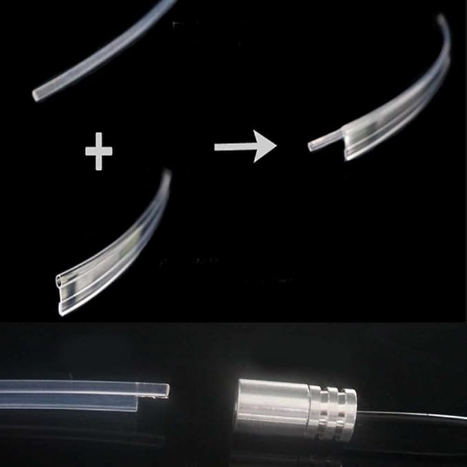 2mm 5meters Car Home LED Ambient Plastic Optic Fiber Light Source Kit Tool Free (5V USB,Pink)
