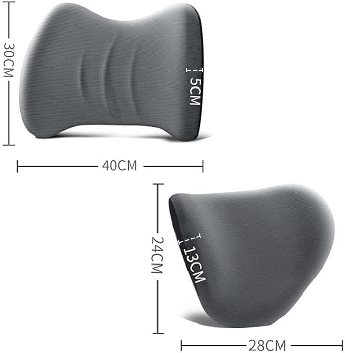 Car Memory Foam Pillow for Honda Civic Coupe/Sedan 2016 2017 2018 2019 2020 2021,Neck and Back Support Car Seat Kit Long Drive Essential Neck Pillow Lumbar Support Cushion,Pink