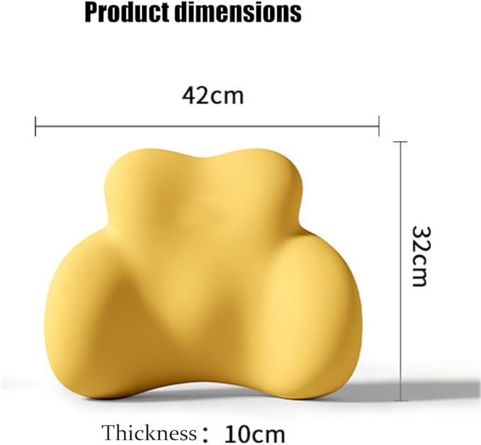 Car Lumbar Support Pillow for Chrysler 300 2005 2006 2007 2008 2009 2010 Memory Foam Back Support Cushion Breathable Car Seat Lumbar Pad Accessories,Dark Gray