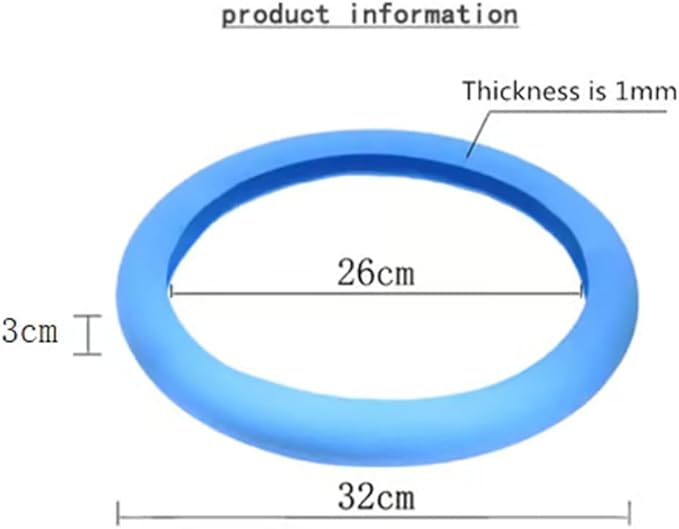 Car Steering Wheel Protective Cover, Silicone Steering Wheel Cover Grip, Cool Non-Slip Thin Steering Wheel Protector, Stretchy, Silent, Fits 13/14/15/16 inch Wheels (Dark Blue)