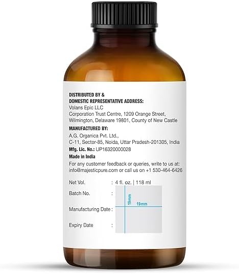 Majestic Pure Essential Oil with Glass Dropper - 100% Pure and Natural - Essential Oils for Diffuser, Aromatherapy, Soap and Candle Making, Peppermint Essential Oil, Peppermint Oil, 4 Fl Oz Pack of 2
