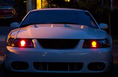 iJDMTOY Brilliant Red 15-SMD LED Accent Ambient Lighting Kit Compatible with Car Motorcycle Projector Lens Demon Eye Retrofit