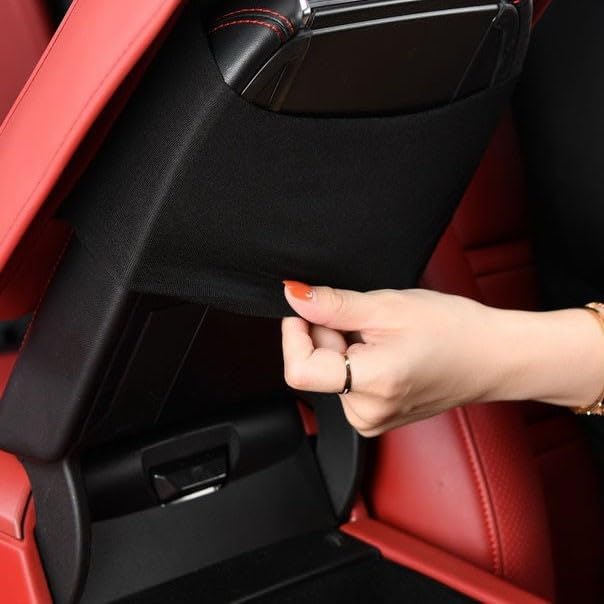 Auto Armrest Cushion Pads for Volvo XC60(2008-2016) Accessories Car Centre Console Armrest Pad Durable Material and Easy to Clean-is Waterproof and Anti-Scratch