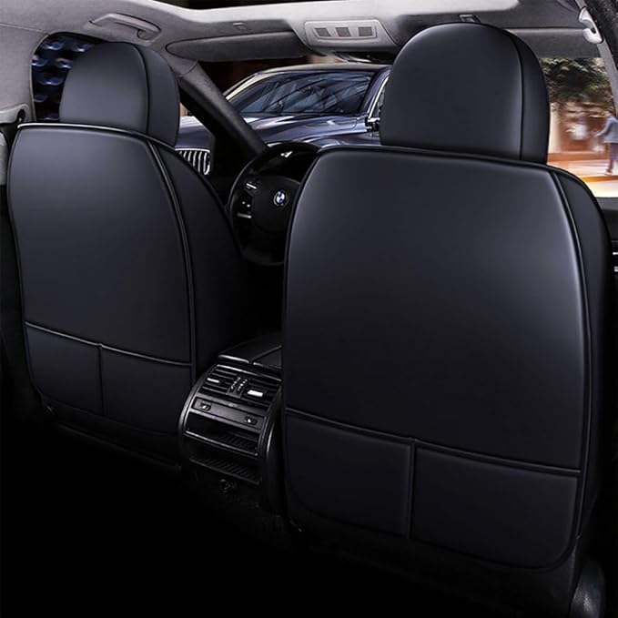 for Toyota CHR Seat Covers 2018-2026, Full Coverage Customized Car Seat Covers, Premium Leather Waterproof Stain-Resistant Easy to Install (Luxury 5 Seats, Black)