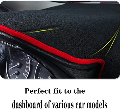 Dash Covers for Jeep-Compass 2022-2023,Polyester Car Dashboard Cover,Dash Board Protecter Cover,Interior Car Dash Board Covers Mat,Black