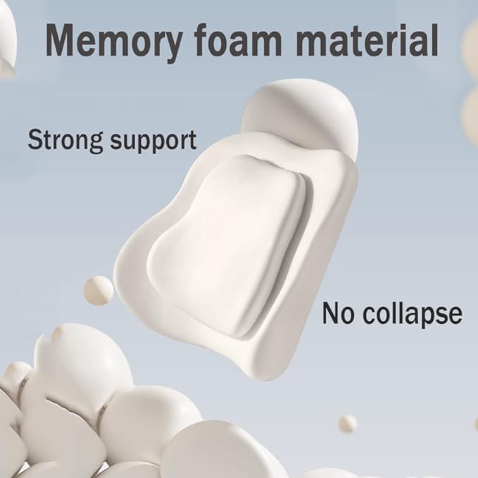 Car Headrest Lumbar Support Cushion for VW Golf VIII VI V IV III II I Mk 8 7 6 5 4 3 R GTE/GTI/GTD/Clubsport 45, Memory Foam Relieve Fatigue Breathable Car Seat Neck Pillow,Yellow-Set