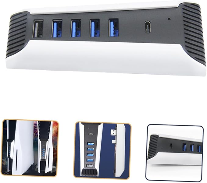 Uonlytech 4pcs USB Hub Adapter USB Ports Desktop Splitter Expander for Compatible Multiple Devices Easy to Install Professional Design for Gamers and Everyday Use
