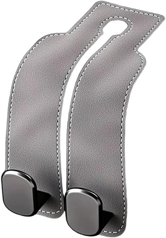 2026 Car Headrest Storage Hooks - Universal Backseat Hanger Organizer for Handbags & Grocery Bags (1, Grey)