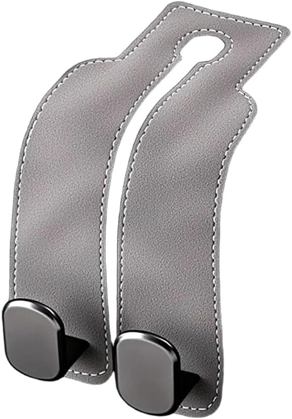 2026 Car Headrest Storage Hooks - Universal Backseat Hanger Organizer for Handbags & Grocery Bags (4, Grey)