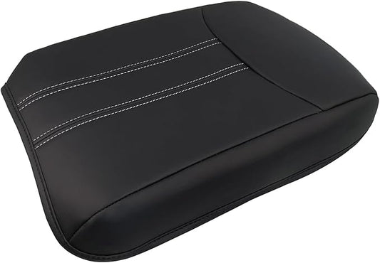 Center Console Cover Armrest Leather Covers for Honda Pilot 2023 2024 2025(Black) 2024 Ridgeline/Passport Armrest Pad Lid Cushion Console Protector Vegan Leather Extra Soft