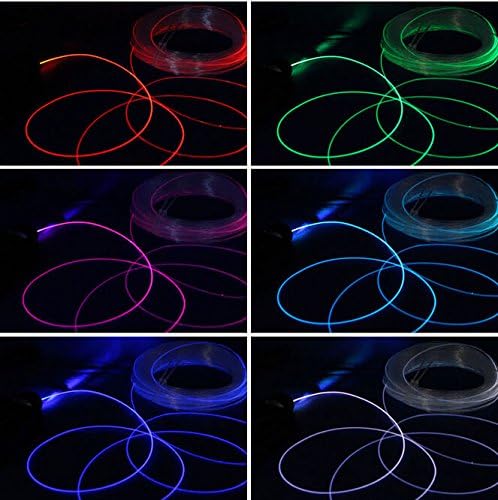 Raysell 2mm Car Home LED Lighting Decoration PMMA Side Glow Fiber Optic Cable DIY 100 Meter Length