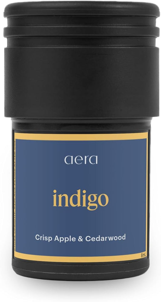 Aera Go Indigo Car Fragrance Scent Refill - Notes of Crisp Apple and Cedarwood - Works with The Aera Go Diffuser for Car