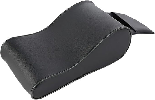 Center Console Cover, Car Center Console Armrest Cushion With Storage Pouch Multifunctional Car Armrest Box Lift Pad Memory Foam Vehicle Pillow Cover(Black)