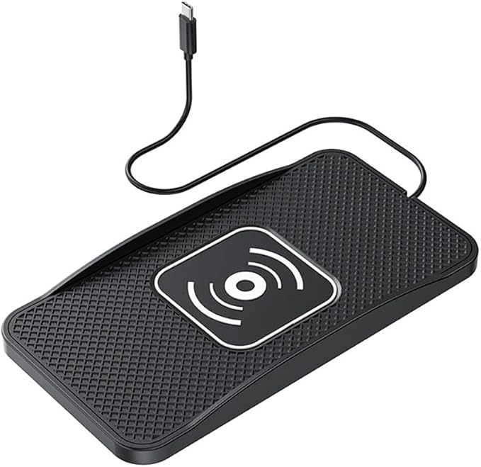 Wireless Car Charger Pad for Toyota RAV4 Prime 2021-2024, Type-C/USB 20W Car Wireless Charger Non-Slip Phone Charging Pad Car Accessories,A 30cm Cable Type-C Plug