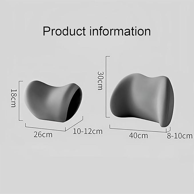 Car Back Support Neck Pillow for Subaru Crosstrek 2012-2025, Comfortable Soft Car Seat Headrest Neck Rest Cushion Lumbar Support Pillow with Adjustable Strap, Blue