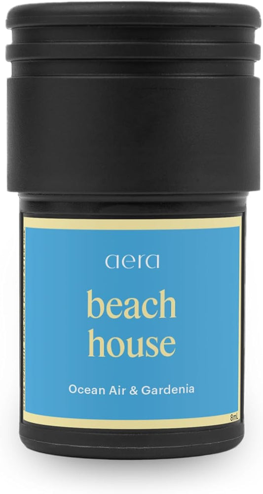 Aera Go Beach House Car Fragrance Scent Refill - Notes of Ocean Air and Gardenia - Works with the Aera Go Diffuser for Car