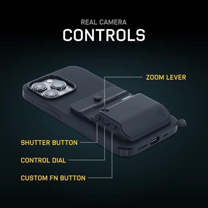 FJORDEN Pro Bundle for iPhone 13 Pro - Includes Fjorden Camera Grip, MagSafe iPhone Case, Wrist Strap & Carry Case - Shoot Like A Pro with Your iPhone