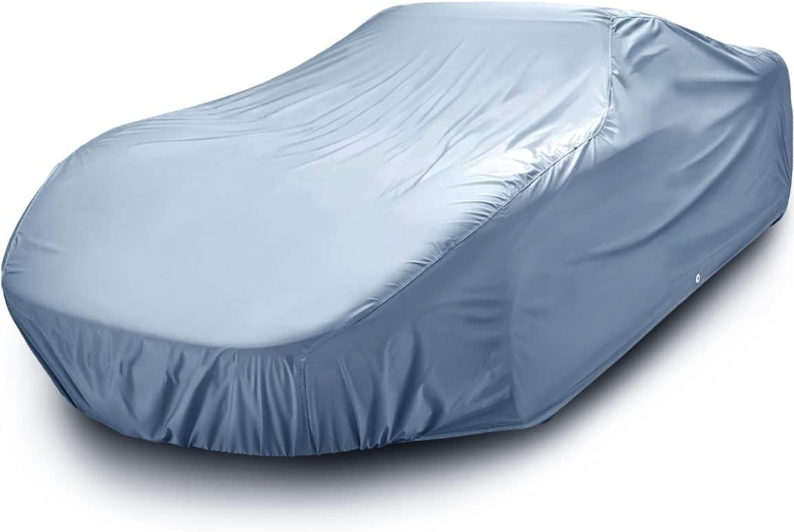 iCarCover Premium Car Cover for 1975-1977 Pontiac Astre 2-Door, 4-Door Heavy Duty Waterproof All-Weather Automobiles Custom Fit Indoor Outdoor UV Snow Protection Covers with Straps and Bag