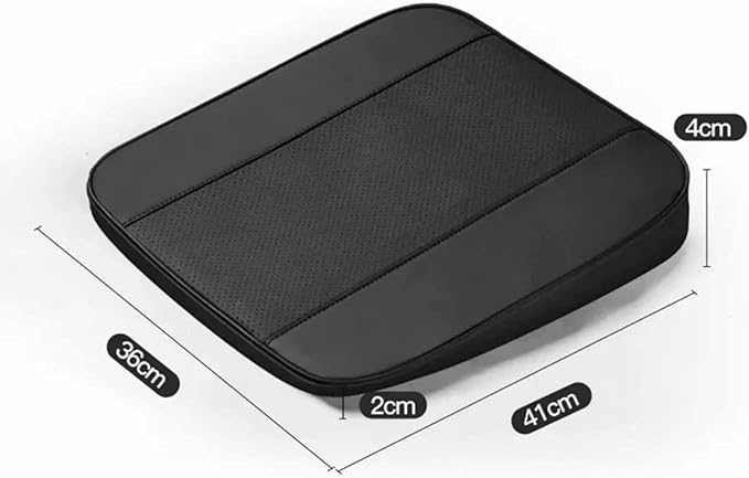 Car Seat Cushion for Ford F150(7seats) 2017-2023, Nonslip Driving Comfort and Breathable Lumbar Support Pad Sciatica and Back Pain Relief,Black-4 cm