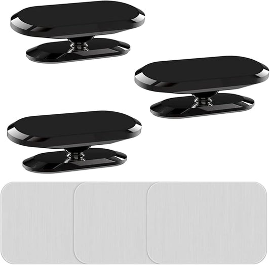 [3 Pack] Car Magnetic Phone Mount, Upgrade 8X Magnets Strong Magnet Cell Phone Holder,Dashboard 360° Rotation & Degrees View, for All Smartphone and Cellphone