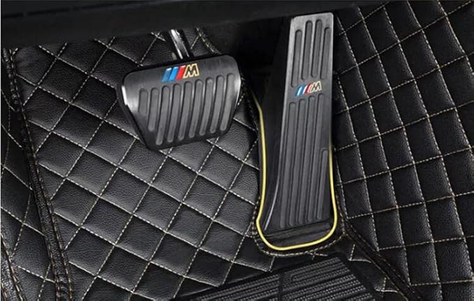 Custom Floor Mats for Cars fit 95% Sedan SUV Sports Car Full Coverage All Weather Men Women Pads Protection Non-Slip Leather Floor Liners (red Stitching)
