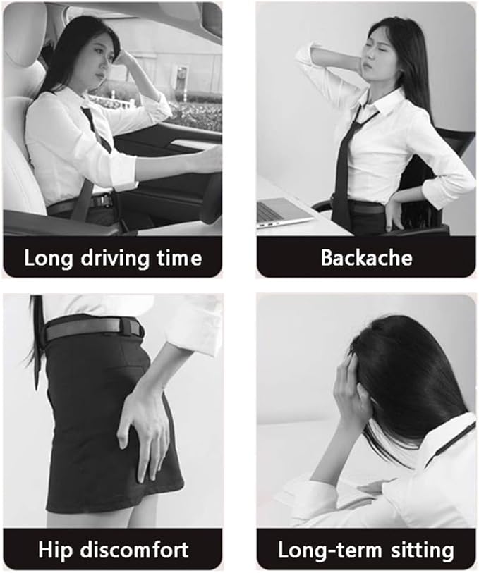 TOMSE Car Seat Chair Back Cushion for BMW X3 G01 2019 2020 2021 2022 2023 2024, Wooden Beads Ventilate Mesh Lumbar Brace Strong Durable Relieve Fatigue Summer Interior Accessories,C-Backrest