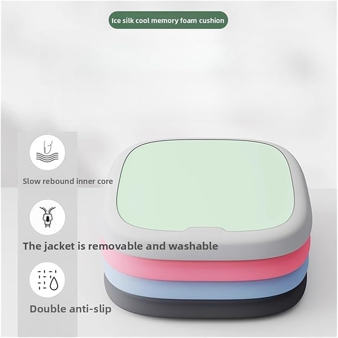 Memory Foam Car Seat Cushions with Lumbar Support - Cool and Breathable Comfort for Car and Office Seats(C,35x35cm)