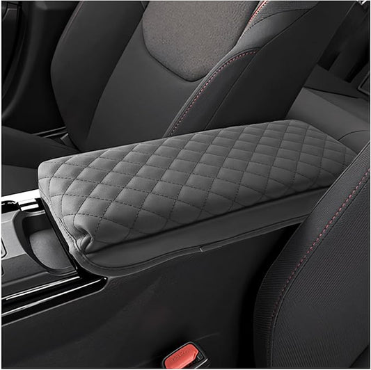 SXCY for 2025 2026 Toyota Prius Armrest Cover Pad for 2023-2026 Toyota Prius Accessories 2023 2024 2025 2026 Prius Center Console Cover w/Soft Cotton Cushion (Added-Pad w/Side Pockets)