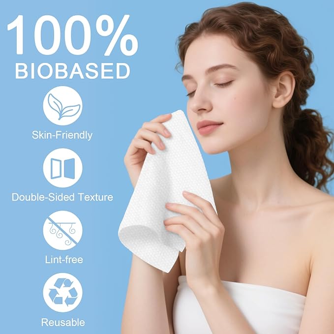 Compressed Towels Tablets (11.8" x11") 25 Bulk Set Disposable Compressed Washcloths for Travel & Camping, Soft Compressed Face Towel with Waterproof Case for Daily Use & Camping Essentials