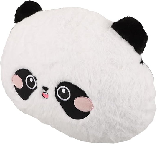 balacoo Cartoon Panda Lumbar Support Pillow Plush Seat Cushion for Car and Office Chair Lower Back Comfort Travel Neck Pillow