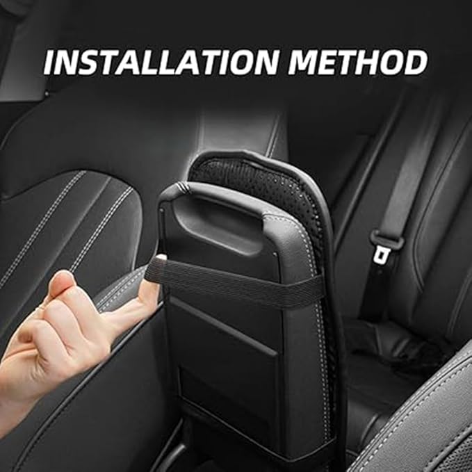 Car Armrest Pad for Cadillac SRX II 2009-2013, Waterproof Center Console Cushion Pad Cover Armrest Storage Box Mat Protection Interior Accessories,Black