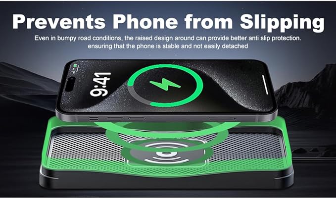 Wireless Car Charger Pad for Toyota Avalon 2000-2022, Type-C/USB 20W Car Wireless Charger Non-Slip Phone Charging Pad Car Accessories,B 30cm Cable USB Plug