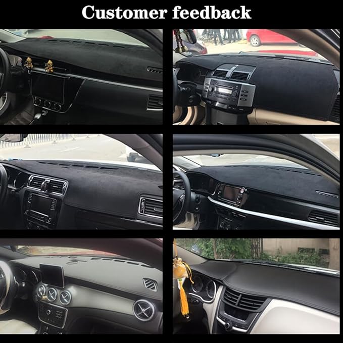 Dashboard Covers for Compass 2022-2023,Premium Flannel Fabric Anti-Glare & Non-Slip Dash Pad,Custom Fit,Flannel