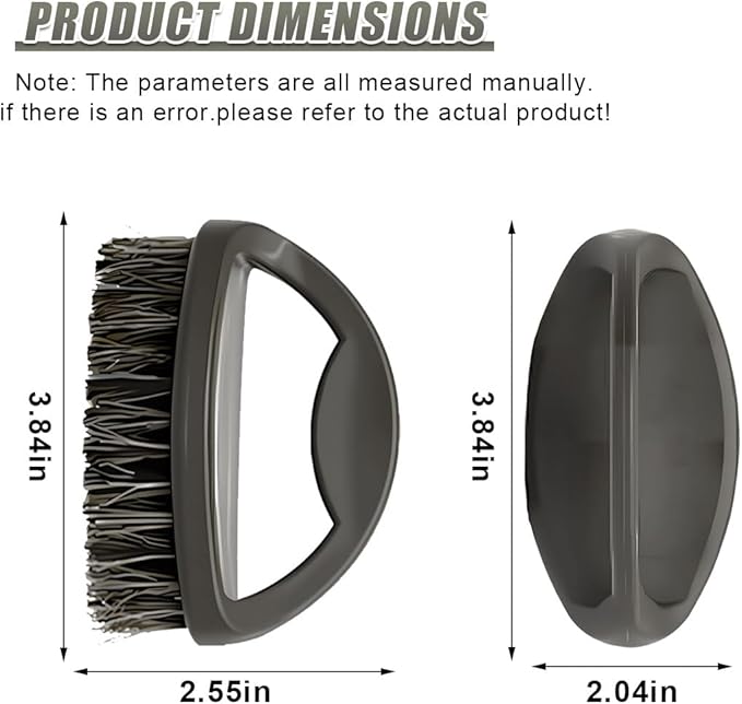 Soft Horsehair Bristle Leather Cleaning Brush for Car Interior, Comfortable Grip Car Wash Brush to Clean Upholstery Furniture Boots, Felt Hat Scrub Brushes Auto Detailing Cleaner Tool (2PCS)